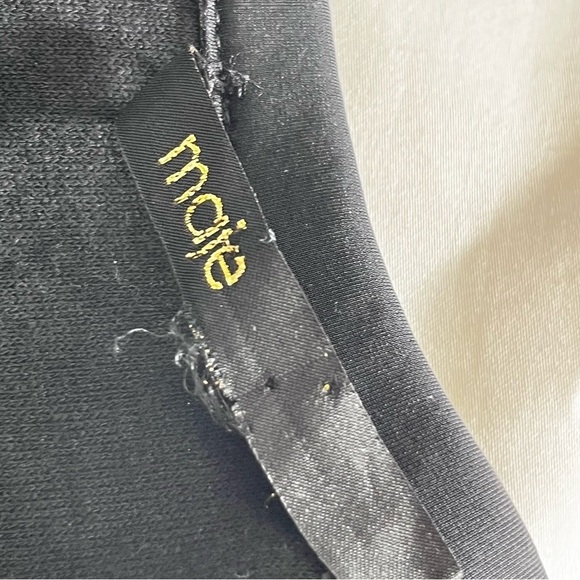 Maje A-Line Black Animal Print Scuba Dress - Picture 10 of 11